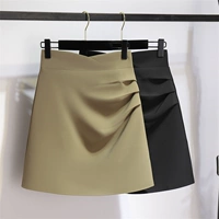 Костюм, сексуальная мини-юбка, летняя расширенная юбка, изысканный стиль, высокая талия, с акцентом на бедрах