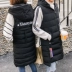 2017 mới mùa đông Hàn Quốc phiên bản của nam giới và phụ nữ với cùng một vest trong dài xuống áo khoác bông vest những người yêu thích jacket jacket vest áo gile nam Áo vest cotton