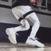 Adidas Pro Bounce Mitchell màu đen và trắng cao để giúp giày bóng rổ thấp AH2658 AH2673 - Giày bóng rổ giày xtep Giày bóng rổ