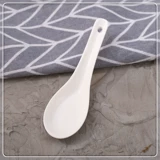 10 высококачественных маленьких суповых ложек Pure White Creative Ceramic Spoon Ресторан