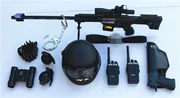 Trẻ em đồ chơi quân đội còng tay súng lục walkie-talkie mũ bảo hiểm cos cảnh sát đặc biệt lực lượng đặc biệt thiết bị vai trò