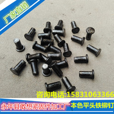 Заклепки с плоской головкой gb109平头实心铁铆钉 镀锌平头敲击式铆钉