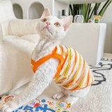 Туто Дьюэнь Кошачья одежда, одежда для кошачьей кошки, сладкий и прохладный стиль, тонкие летние хлопковые подвески доступны в 6 цветах