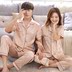 100% silk couple đồ ngủ mùa hè quần ngắn tay nam đồ ngủ của phụ nữ lụa có thể được đeo bên ngoài dịch vụ nhà phù hợp với bộ đẹp cho cặp đôi Cặp đôi