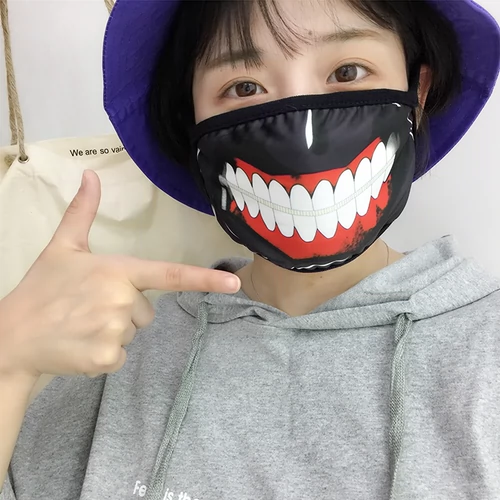 Японская мультяшная акула, медицинская маска для школьников, ветрозащитный реквизит