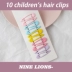 Clip 10 que màu clip 风 色彩 BB clip cô gái dễ thương kẹo màu trẻ em kẹp tóc bangs kẹp tóc phụ kiện - Phụ kiện tóc
