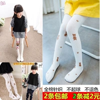 Mùa xuân và mùa thu trẻ em quần lửng bằng vải cotton vớ vớ 4-6-8-9-10 tuổi - Vớ vớ trẻ em giá tốt