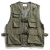 Hummer Nhật Bản retro mùa thu nam nhiều túi khóa dụng cụ cặp đôi thể thao giản dị vest vest thẻ thủy triều - Dệt kim Vest