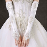 Свадебное платье, перчатки, кружевной длинный тонкий комплект подходит для фотосессий для невесты, коллекция 2022, защита от солнца