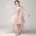 Váy bé gái công chúa váy 2019 mới sinh nhật khí chất cô gái cưới phồng trình diễn trang phục catwalk đuôi - Váy trẻ em