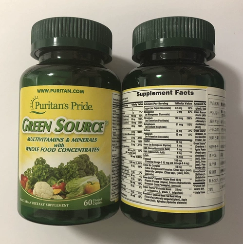 Green Source Plipley Green Source Multi -Vitamin Minerals 60 композитных витаминов