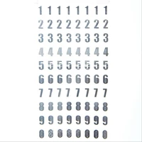 Цифровые наклейки, серебряная наклейка