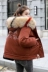 Chống mùa bông quần áo nữ ngắn sinh viên Hàn Quốc phiên bản của lỏng bf xuống áo khoác áo khoác nữ mùa đông ấm áp dày lớn cổ áo lông thú Bông