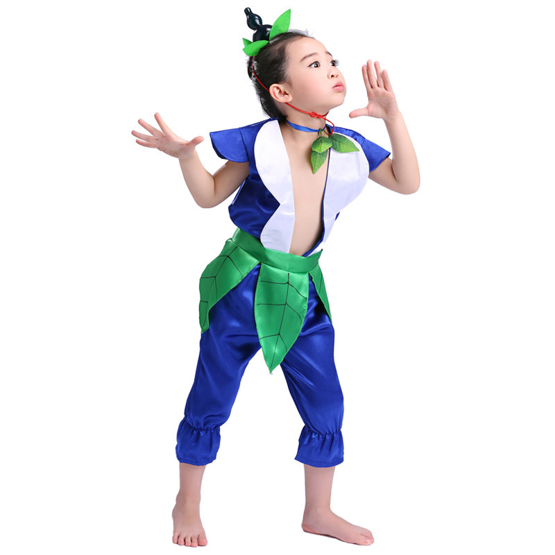 儿童葫芦娃演出服装六一儿童节表演服装环保葫芦娃衣服成人葫芦娃