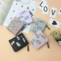 2018 mới thời trang thêu ladies wallet ngắn khóa gấp nhỏ tươi ví sinh viên ví tiền xu Hàn Quốc phiên bản ví michael kors