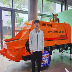 Бетононасос 混凝土输送泵小型二次结构造柱泵上料机柴油地泵细石混泥土浇筑泵