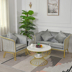 Nordic Sắt ghế sofa sau sang trọng nhỏ gọn cửa hàng đồ nội thất ánh sáng Cafe Reception bảng hãng cà phê kết hợp hiện đại - Ghế sô pha ghế sofa băng dài Ghế sô pha