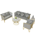 Nordic Sắt ghế sofa sau sang trọng nhỏ gọn cửa hàng đồ nội thất ánh sáng Cafe Reception bảng hãng cà phê kết hợp hiện đại - Ghế sô pha ghế sofa băng dài Ghế sô pha
