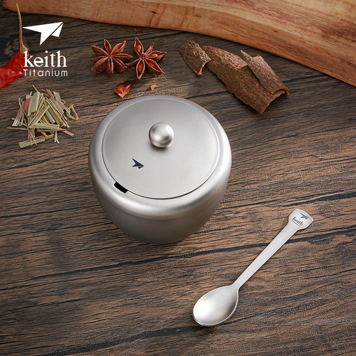 Кейт Кайс чистый титановый аквариум на открытом воздухе пикник супер светлый портативный приправочный танк Дом сахар танк соль Ti Ti8531