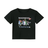 Ретро летняя короткая футболка, в американском стиле