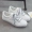 Giày lười nhỏ nữ màu trắng 2018 hè mới một đôi giày vải đa năng nữ phiên bản Hàn Quốc nửa kéo giày trắng thủy triều giầy thể thao nữ đẹp