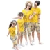 Cặp đôi đi biển quần T-shirt phù hợp với cha mẹ-con mặc nhanh khô bên bờ biển kỳ nghỉ năm điểm áo tắm mùa xuân nóng phù hợp với quần short áo thun nữ - Quần bãi biển