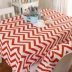 Hiện đại tối giản lượn sóng sọc hình học khăn trải bàn khăn trải bàn hình chữ nhật bàn cà phê phòng khách phòng ăn khăn khăn trải bàn tròn vải Khăn trải bàn