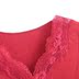 Sê-ri Châu Âu quầy ren đích thực bên cổ chữ V không tay đan áo ngủ nữ mùa hè hàng đầu OC70431 - Pyjama ao phong nam Pyjama
