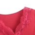 Sê-ri Châu Âu quầy ren đích thực bên cổ chữ V không tay đan áo ngủ nữ mùa hè hàng đầu OC70431 - Pyjama Pyjama