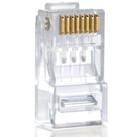 Сетевая хрустальная головка Гигабит Cat6 Non -Shield RJ45 Восемь основных сетевых кабелей 8P8C Супер шесть типов хрустальных головок продаются для одного