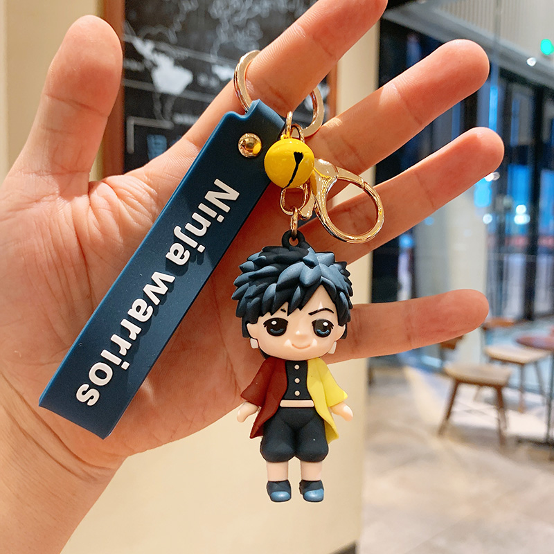 Fukuoka VolunteersCartoon Pendant Doll Key buckle female ins Internet celebrity lovely originality the republic of korea Key chain Ring a bag Small Pendant