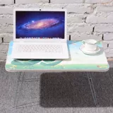 Компьютерная стола общежития складывает ноутбук простой студент, написанный столом для мобильных ленивых людей, чтобы сделать небольшой стол на столе