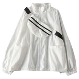 Тонкая одежда для защиты от солнца, летняя куртка, лонгслив, бейсбольный кардиган, форма, коллекция 2023, в корейском стиле, оверсайз