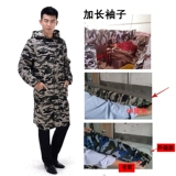 Рабочая одежда Голубое пальто, длинная крышка для взрослых, грязная женщина, перемещающая товары, камуфляжное покрытие страховое капюшон.