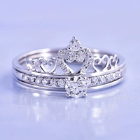 18K Platinum Two -In -One 30 -точечная бриллиантовое кольцо кольцо с бриллиантовым кольцом предложение брачное кирпичное кольцо женщин подлинный счетчик