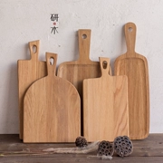 Nhật bản khay gỗ rắn gỗ rắn tấm hình chữ nhật khay trái cây thớt board breadboard tấm bánh pizza bánh phương tây tấm