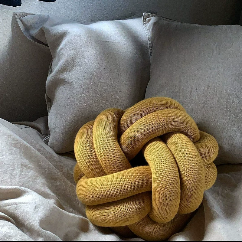 [СУЭд imported Design House Stockholm Knot завязывая подушка для дивана, домашний декоративный подушек]
