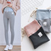 2019 mùa thu cotton mới cho bà bầu quần legging size lớn mặc chín điểm nâng bụng quần màu mỏng chân mỏng quần thủy triều - Phụ nữ mang thai quần / quần bụng quần thun bầu Phụ nữ mang thai quần / quần bụng