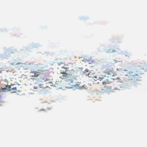 7 мм миллиметры снежинок, блестки, фэнтези -цветовой макияж глаз, рождественская рождественская ручная ручная деятельность