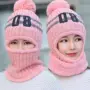 Mũ nữ mùa đông Phiên bản Hàn Quốc của mũ len cộng với nhung ấm đan mũ len nữ xe đạp chống gió nội thất thông minh