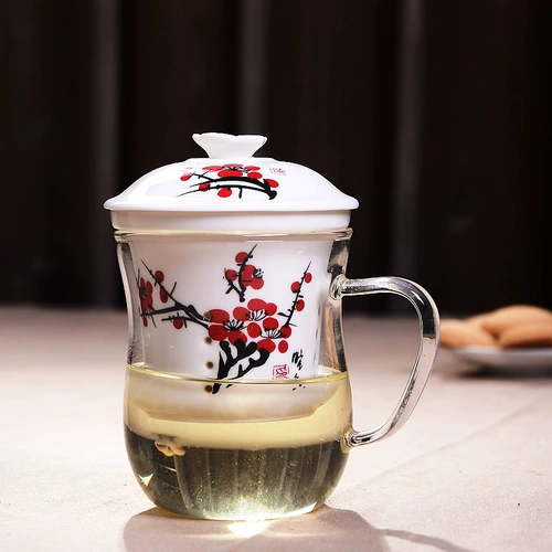 Чашка, глина, мундштук, глянцевый ароматизированный чай со стаканом