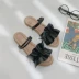 Nhật Bản mùa hè ngọt ngào mới dép dép dép nữ giày đế bằng hoang dã một đôi giày sinh viên đi giày hoa Sandal
