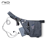 NIID FINO túi lưu trữ súng kỹ thuật số đa chức năng chống trộm túi ngực nam Túi đựng túi đeo vai siêu mỏng đích thực - Lưu trữ cho sản phẩm kỹ thuật số hộp đựng airpod pro