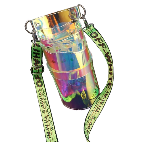 Прозрачные неоновые ножницы, трендовая поясная сумка, популярно в интернете