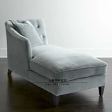 Американская сельская спальня голубая -развратная наложница европейская простая единственная пряжка диван, стул гостиной красота диван