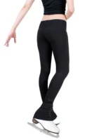 Детские штаны для тренировок, зимние водонепроницаемые флисовые черные цветные коньки, фигурное катание