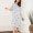 Váy ngủ nữ mùa hè cotton lụa ngắn tay phiên bản Hàn Quốc của cô gái gầy gò tươi mát mang thai nhà phụ nữ dịch vụ đồ ngủ nữ mùa hè - Đêm đầm