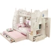 giường Hàn Quốc giường ngủ giường ngủ cô gái giường công chúa giường ngủ trẻ em kết hợp đa chức năng của rắn giường gỗ Ảnh - Giường Giường