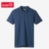 Áo thun cotton nam chính hãng Baleno Benny Road Summer Lapel Solid Solid Short Short Polo Polo Men 88801139