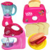 Dora House Kitchen Đồ chơi điện Trẻ em Mô phỏng Máy trộn Bánh mì Máy ép trái cây Cô gái Đồ chơi cửa hàng búp bê Đồ chơi gia đình